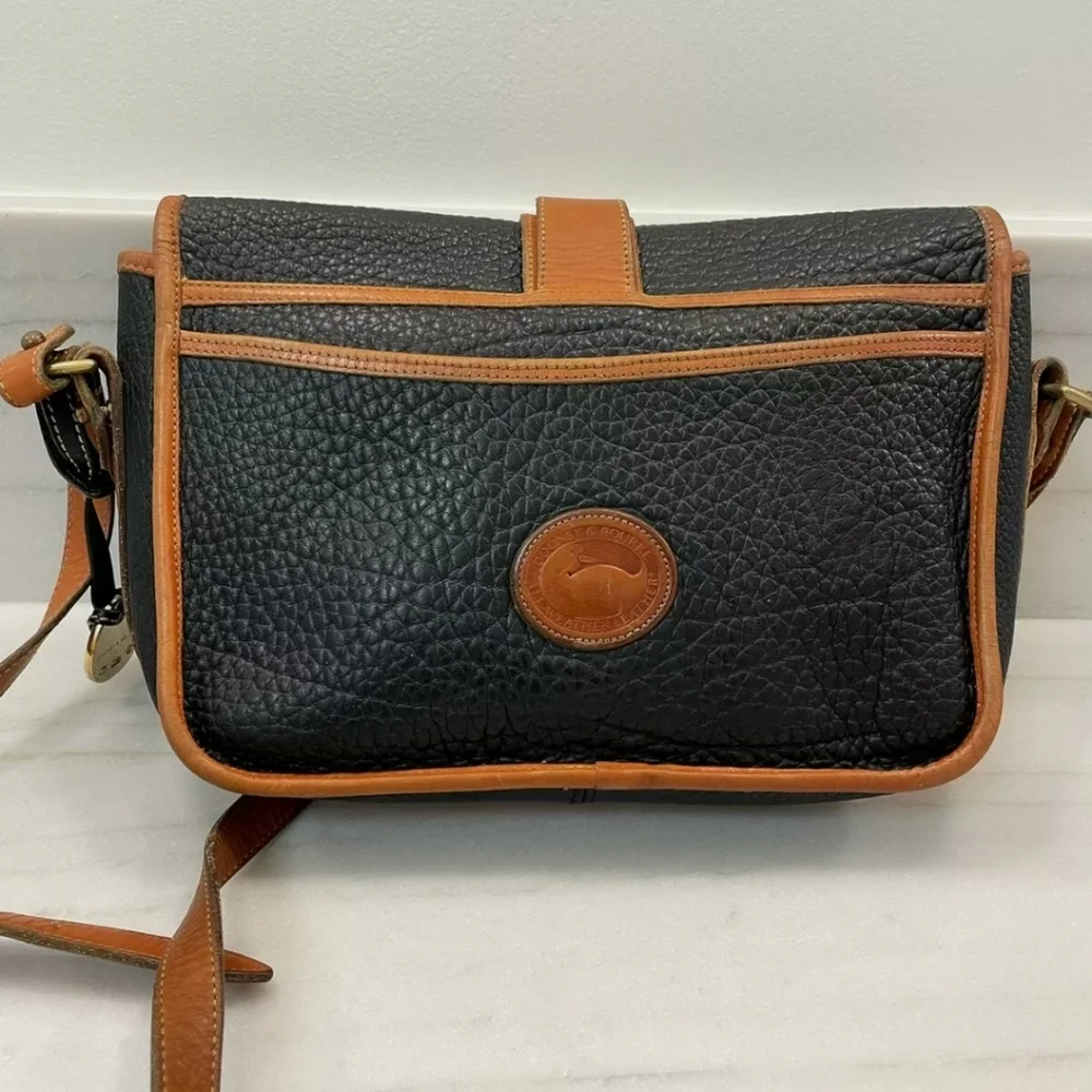 DOONEY & BOURKE All Weather Leather Equestrian Vintage Satchel Crossbody Bag - Picture 4 of 16